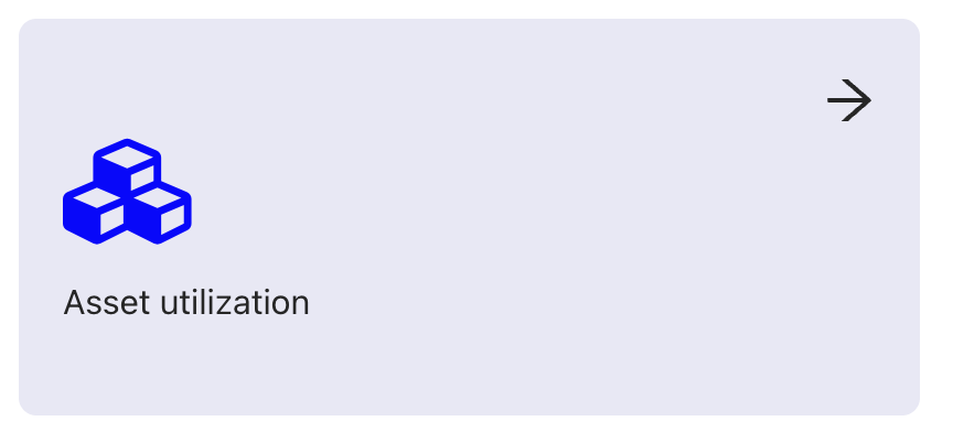Asset utilization button