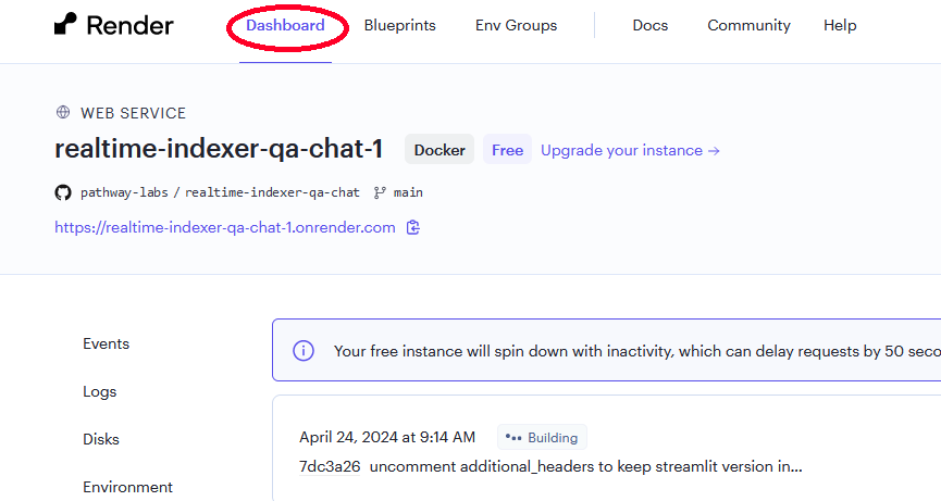 image go to dashboard